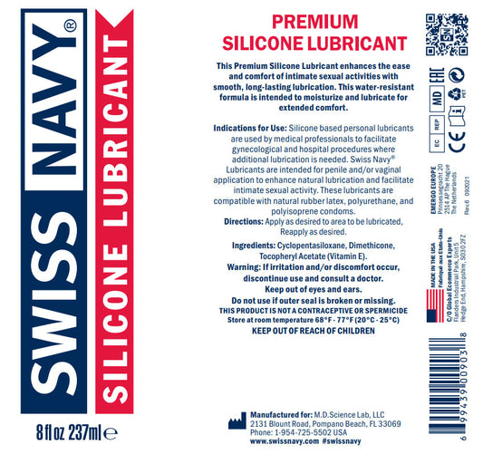 Swiss Navy Silicone Lube - 2 Fl. Oz.