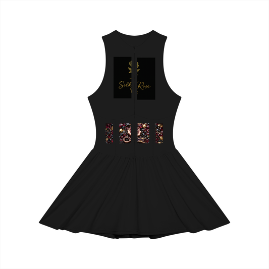 Women’s Ruched Sleeveless Full-Zip Dress
