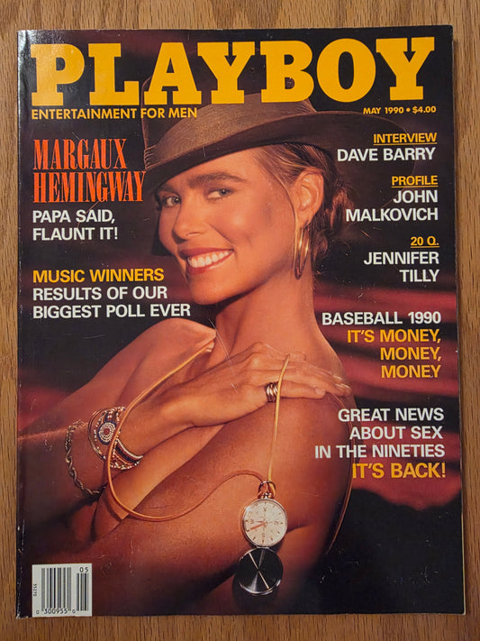 May 1990 Playboy - Margaux Hemingway