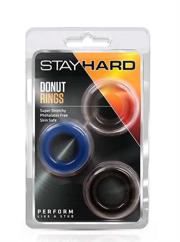 Stay Hard Donut Rings - By Blush Qty 3