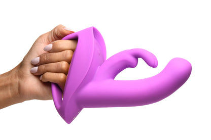 Inmi Come Hither Rocker Rechargeable Silicone Vibrator - Purple