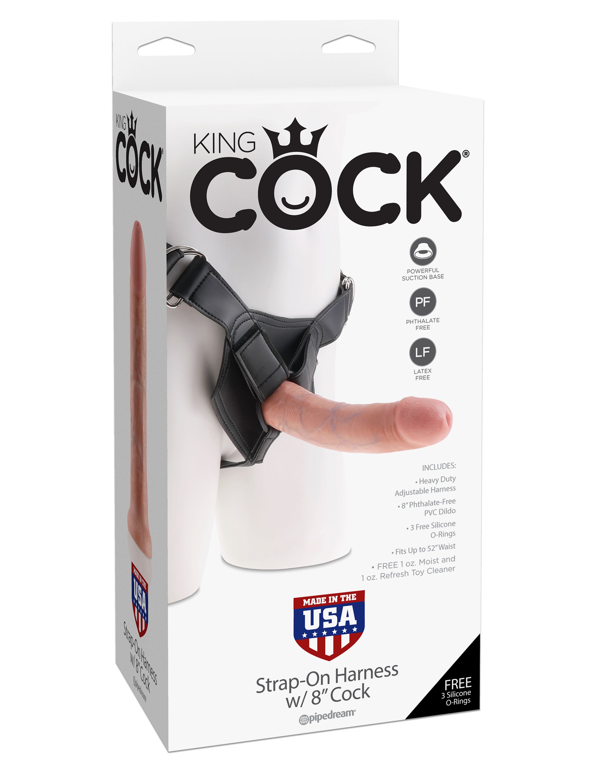King Cock Strap on Harness with Dildo