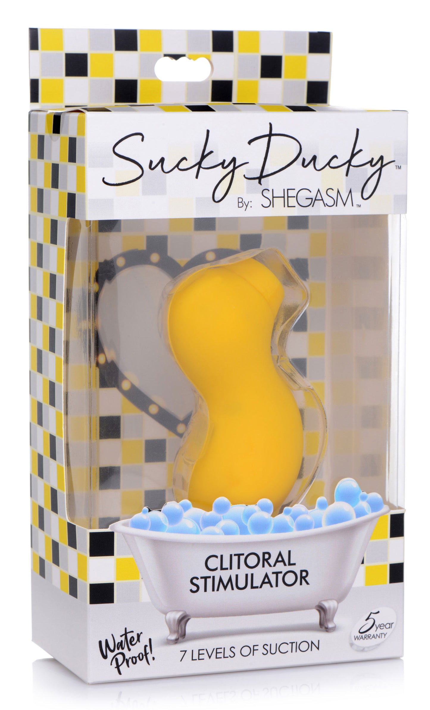 Sucky Ducky Silicone Sucking Air Pulsating Clitoral Stimulator Vibrator Sex Toys