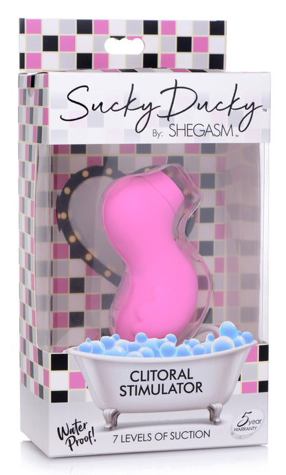 Sucky Ducky Silicone Sucking Air Pulsating Clitoral Stimulator Vibrator Sex Toys