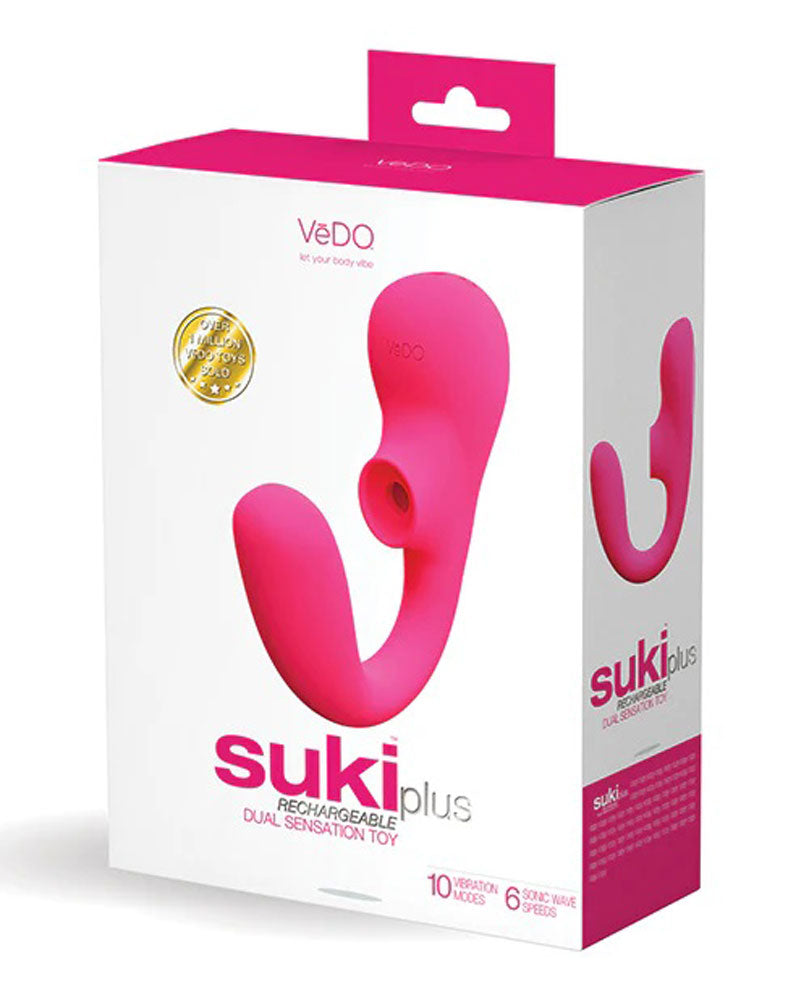 Suki Plus Rechargeable Dual Sonic Vibe - Deep Purple