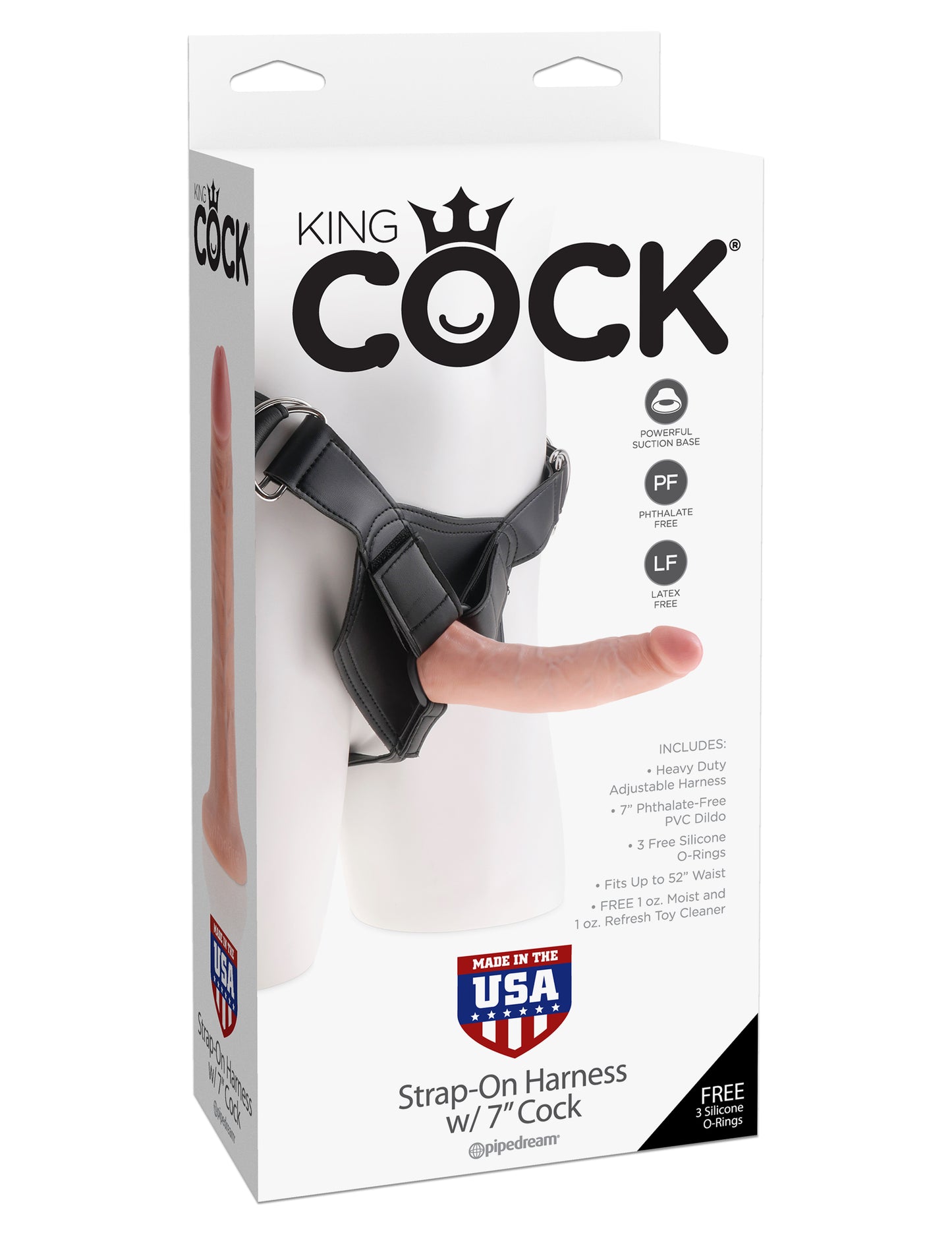 King Cock Strap on Harness with Dildo