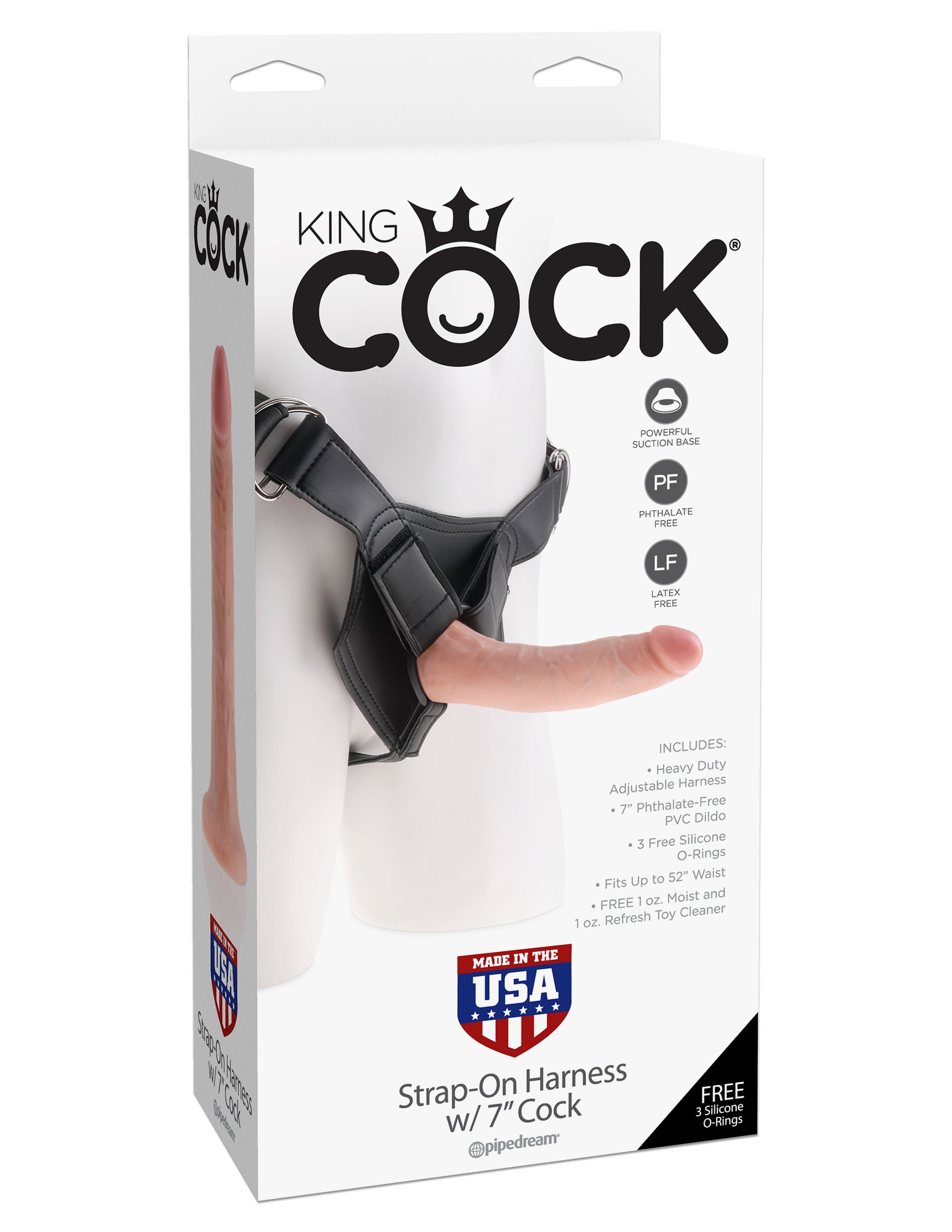 King Cock Strap on Harness with Dildo