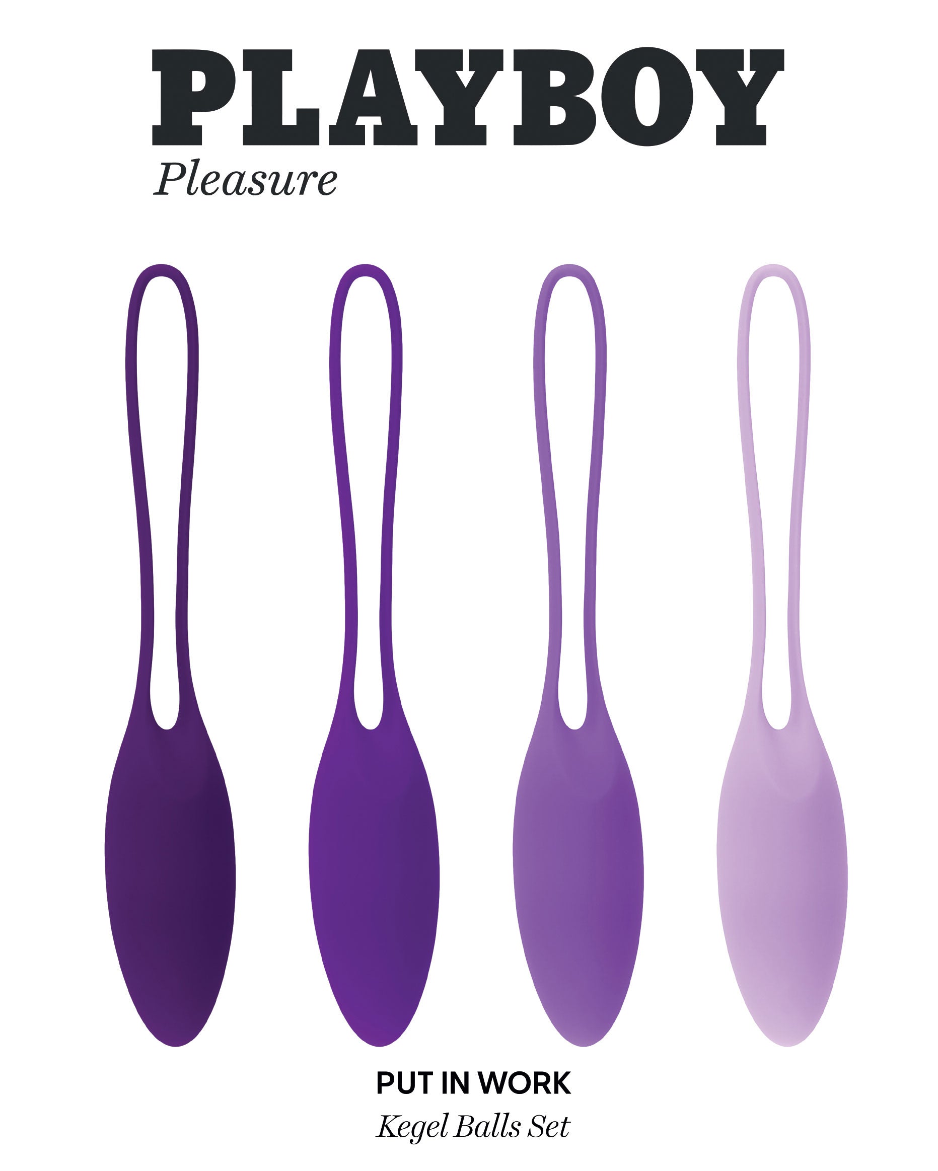 Playboy Pleasure Put In Work Kegel Set - Acai/Ombre